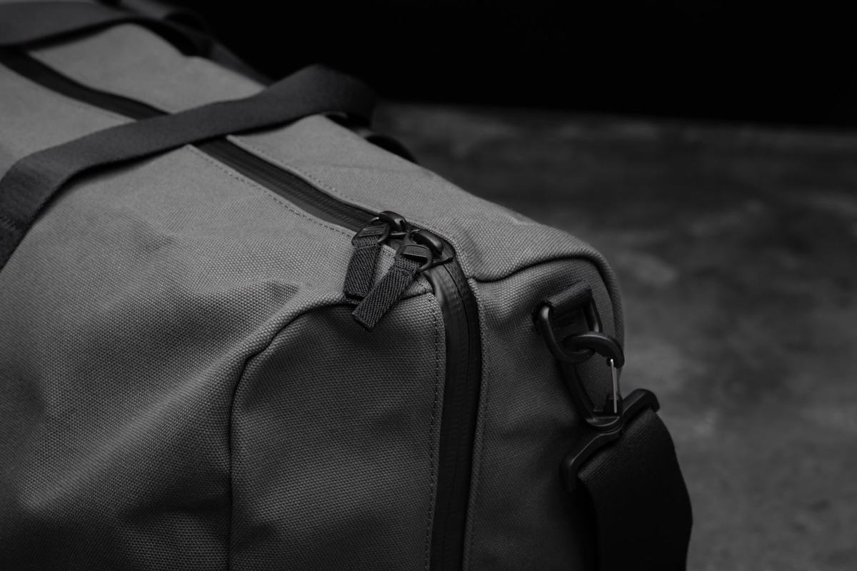 Nobull Waxed Canvas Women's Duffle Grey | Australia (RF5079)